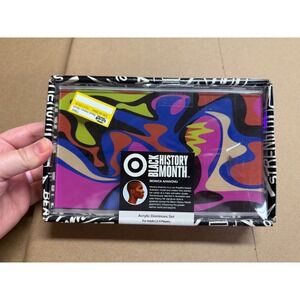Target Monica Ahanonu Acrylic Dominoes Set Black History Month Abstract Art New
